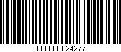 Código de barras (EAN, GTIN, SKU, ISBN): '9900000024277'