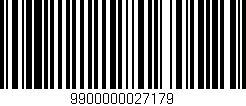 Código de barras (EAN, GTIN, SKU, ISBN): '9900000027179'