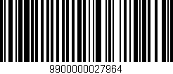Código de barras (EAN, GTIN, SKU, ISBN): '9900000027964'