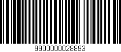 Código de barras (EAN, GTIN, SKU, ISBN): '9900000028893'