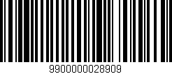 Código de barras (EAN, GTIN, SKU, ISBN): '9900000028909'