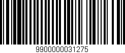Código de barras (EAN, GTIN, SKU, ISBN): '9900000031275'