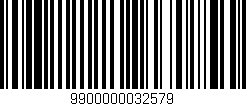 Código de barras (EAN, GTIN, SKU, ISBN): '9900000032579'