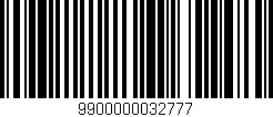 Código de barras (EAN, GTIN, SKU, ISBN): '9900000032777'