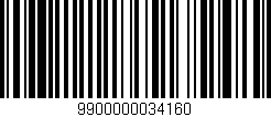 Código de barras (EAN, GTIN, SKU, ISBN): '9900000034160'