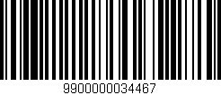 Código de barras (EAN, GTIN, SKU, ISBN): '9900000034467'