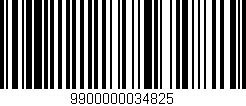 Código de barras (EAN, GTIN, SKU, ISBN): '9900000034825'