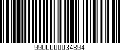 Código de barras (EAN, GTIN, SKU, ISBN): '9900000034894'