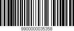 Código de barras (EAN, GTIN, SKU, ISBN): '9900000035358'