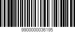 Código de barras (EAN, GTIN, SKU, ISBN): '9900000036195'