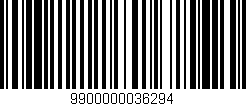 Código de barras (EAN, GTIN, SKU, ISBN): '9900000036294'