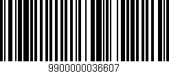 Código de barras (EAN, GTIN, SKU, ISBN): '9900000036607'
