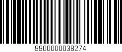 Código de barras (EAN, GTIN, SKU, ISBN): '9900000038274'