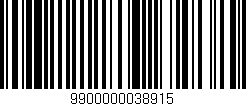 Código de barras (EAN, GTIN, SKU, ISBN): '9900000038915'