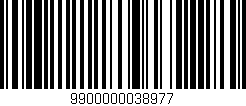 Código de barras (EAN, GTIN, SKU, ISBN): '9900000038977'