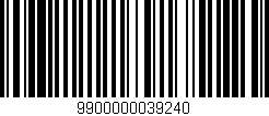 Código de barras (EAN, GTIN, SKU, ISBN): '9900000039240'