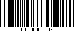 Código de barras (EAN, GTIN, SKU, ISBN): '9900000039707'
