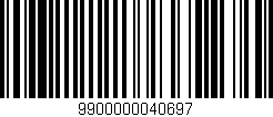 Código de barras (EAN, GTIN, SKU, ISBN): '9900000040697'