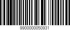 Código de barras (EAN, GTIN, SKU, ISBN): '9900000050931'