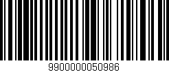 Código de barras (EAN, GTIN, SKU, ISBN): '9900000050986'