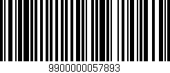 Código de barras (EAN, GTIN, SKU, ISBN): '9900000057893'