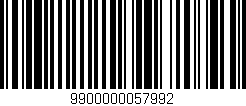 Código de barras (EAN, GTIN, SKU, ISBN): '9900000057992'