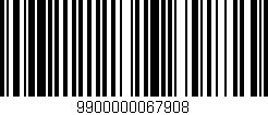 Código de barras (EAN, GTIN, SKU, ISBN): '9900000067908'