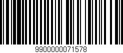 Código de barras (EAN, GTIN, SKU, ISBN): '9900000071578'