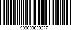 Código de barras (EAN, GTIN, SKU, ISBN): '9900000092771'
