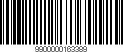 Código de barras (EAN, GTIN, SKU, ISBN): '9900000163389'