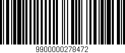 Código de barras (EAN, GTIN, SKU, ISBN): '9900000278472'