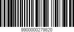 Código de barras (EAN, GTIN, SKU, ISBN): '9900000279820'