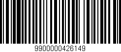Código de barras (EAN, GTIN, SKU, ISBN): '9900000426149'