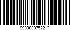 Código de barras (EAN, GTIN, SKU, ISBN): '9900000752217'