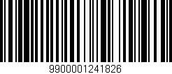 Código de barras (EAN, GTIN, SKU, ISBN): '9900001241826'