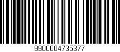 Código de barras (EAN, GTIN, SKU, ISBN): '9900004735377'
