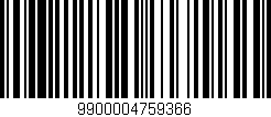 Código de barras (EAN, GTIN, SKU, ISBN): '9900004759366'