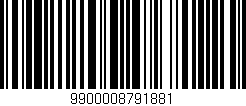 Código de barras (EAN, GTIN, SKU, ISBN): '9900008791881'