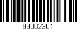 Código de barras (EAN, GTIN, SKU, ISBN): '99002301'