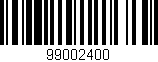 Código de barras (EAN, GTIN, SKU, ISBN): '99002400'