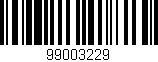 Código de barras (EAN, GTIN, SKU, ISBN): '99003229'