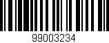 Código de barras (EAN, GTIN, SKU, ISBN): '99003234'