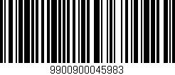 Código de barras (EAN, GTIN, SKU, ISBN): '9900900045983'