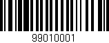 Código de barras (EAN, GTIN, SKU, ISBN): '99010001'
