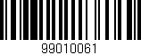 Código de barras (EAN, GTIN, SKU, ISBN): '99010061'