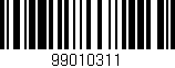 Código de barras (EAN, GTIN, SKU, ISBN): '99010311'