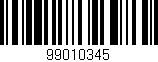 Código de barras (EAN, GTIN, SKU, ISBN): '99010345'