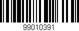 Código de barras (EAN, GTIN, SKU, ISBN): '99010391'