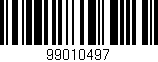 Código de barras (EAN, GTIN, SKU, ISBN): '99010497'