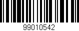 Código de barras (EAN, GTIN, SKU, ISBN): '99010542'